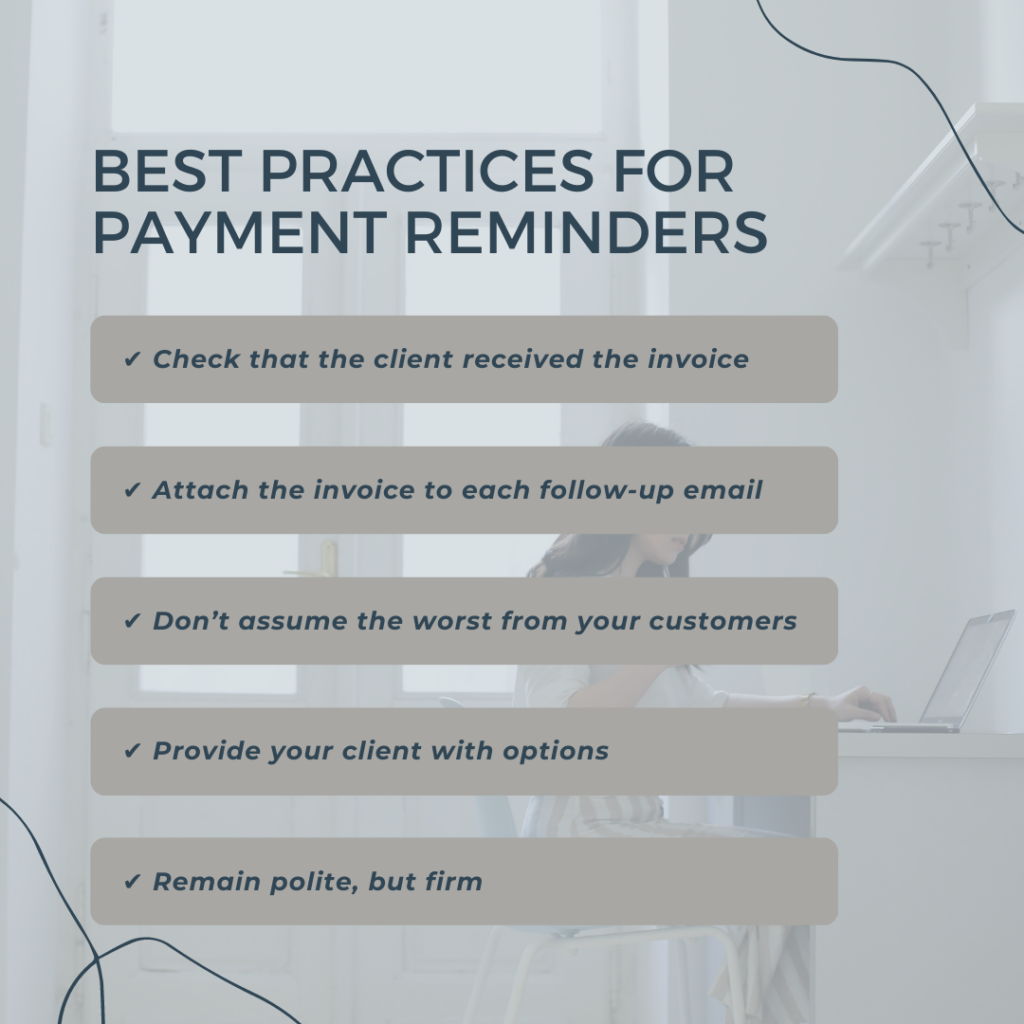 Best practices for payment reminders