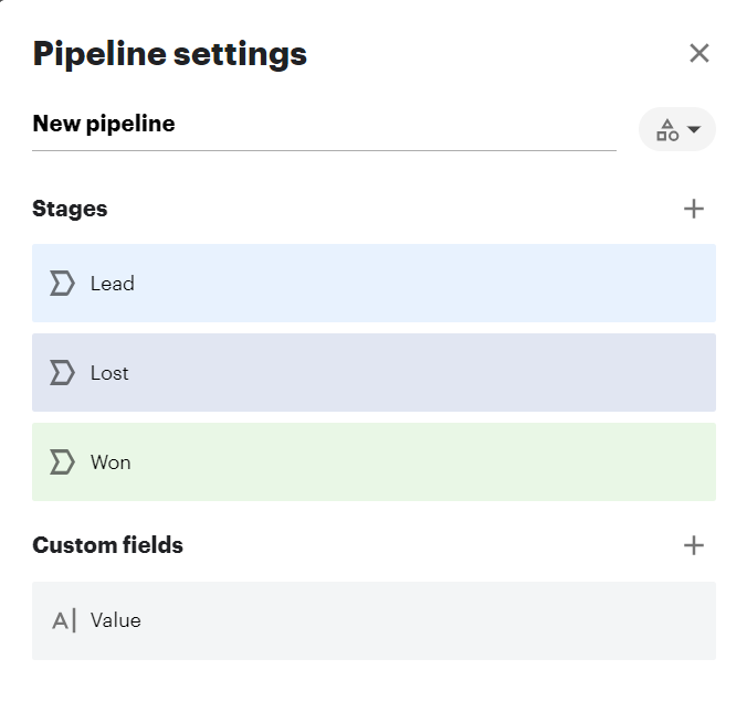 Pipeline example (InboxCRM)